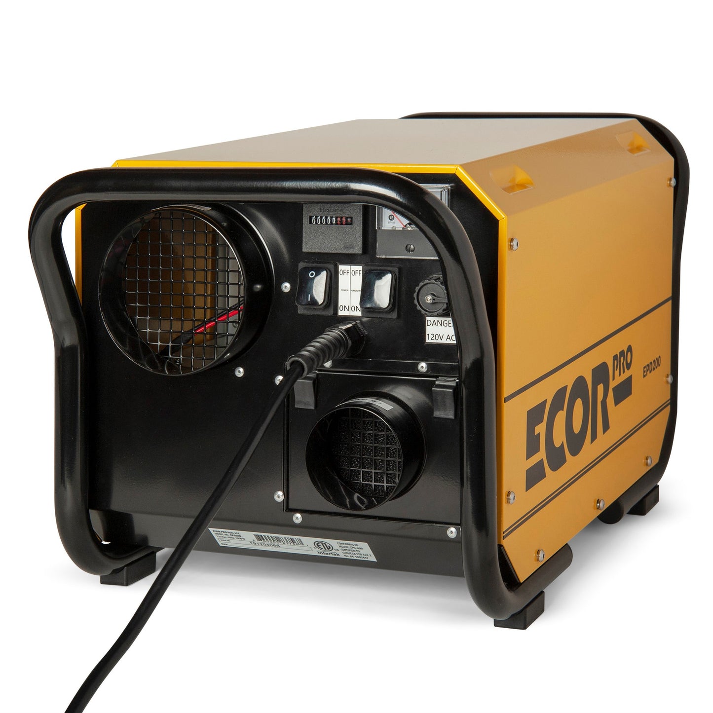ECOR DRY DH3500 INOX - DryFan 45L Stainless Steel Desiccant Dehumidifier