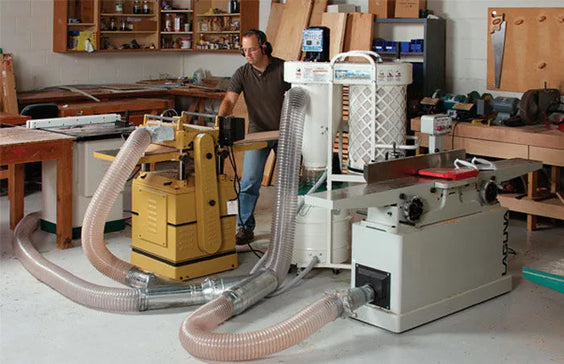 Stop breathing dust. Professional dust extraction on site and in the workshop